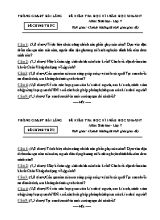 Đề kiểm tra học kì I Sinh học lớp 7 - Năm học 2016-2017 - Phòng GD & ĐT Hải Lăng